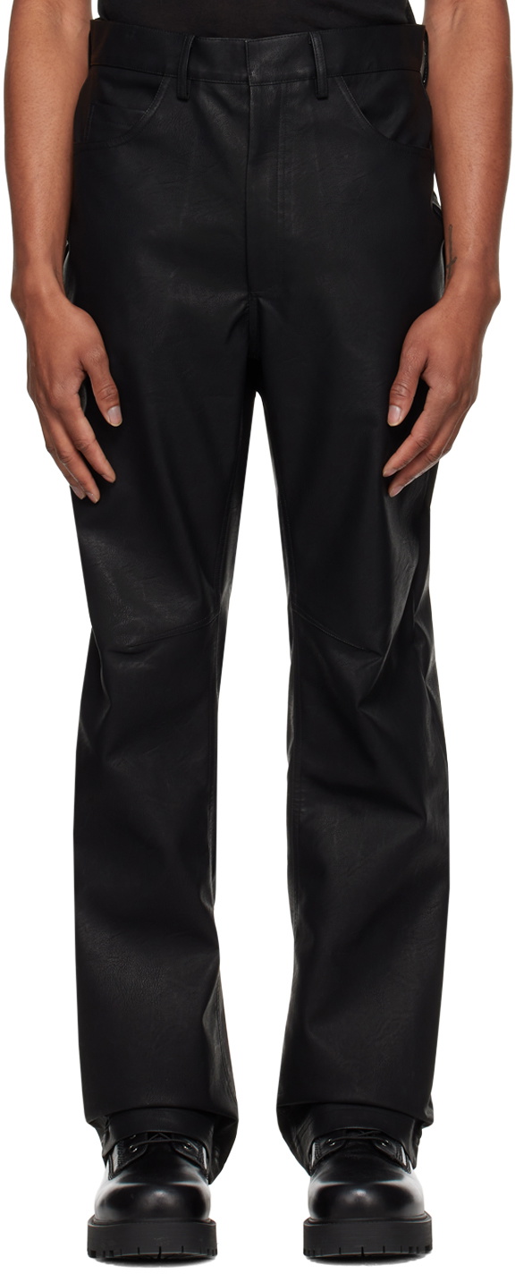 Wet store leather trousers