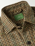 Sid Mashburn - Houndstooth Wool-Tweed Overshirt - Brown