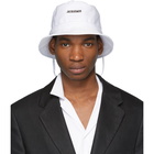 Jacquemus White Le Bob Bucket Hat