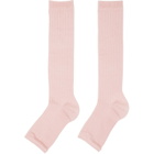 Swedish Stockings SSENSE Exclusive Pink Long Sandal Socks