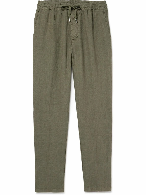 Photo: Altea - Mattia Straight-Leg Linen Trousers - Green