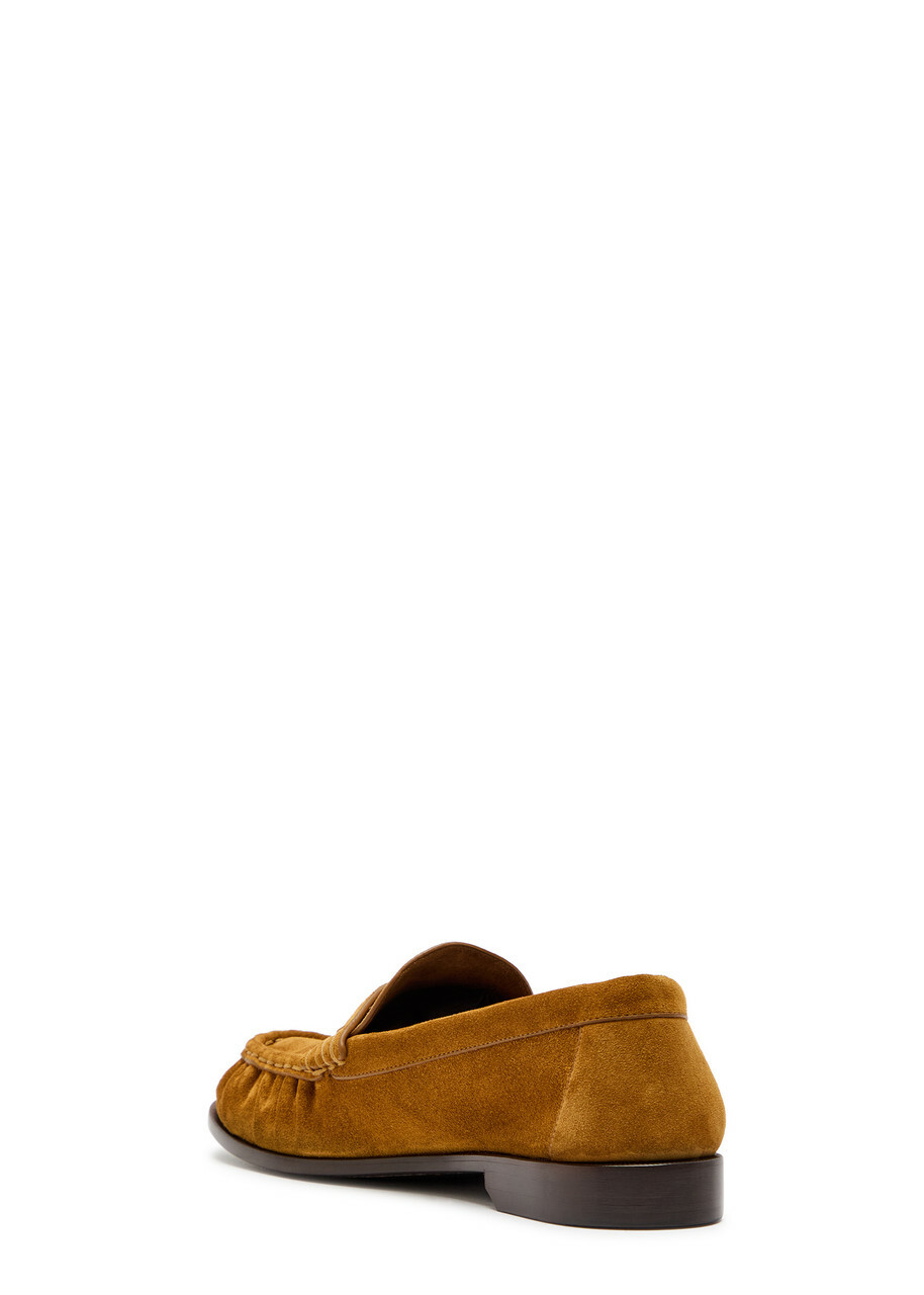 Saint Laurent Le Loafer 15 Suede Loafers Tan