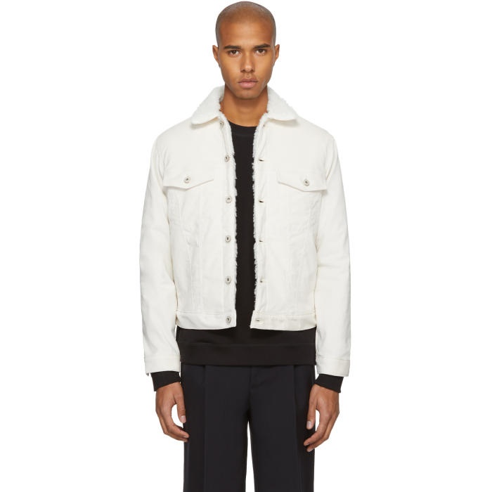 Naked and Famous Denim Off-White Stretch Corduroy Jacket Naked and ...