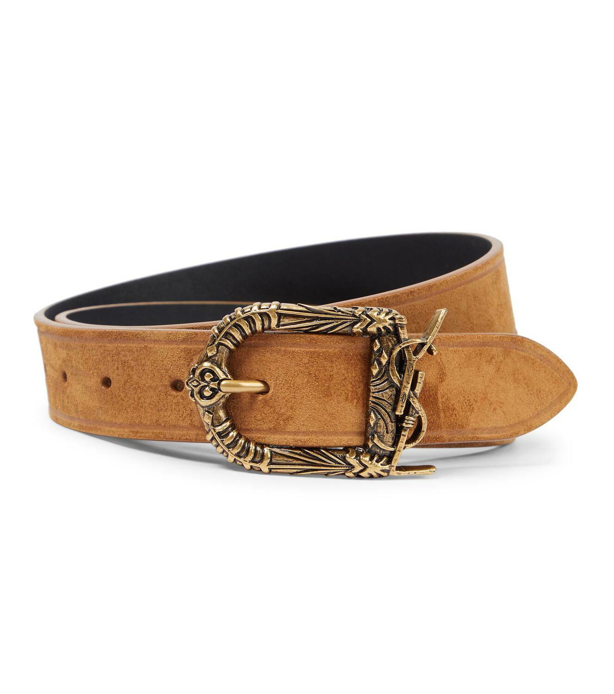 saint laurent suede belt