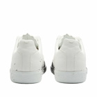 Maison Margiela Men's Painted Canvas Replica Sneakers in White/Black