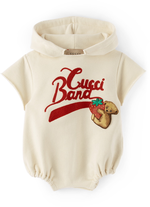 Photo: Gucci Baby Beige 'Gucci Band' Bodysuit