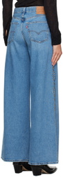Anna Sui Blue Studded Jeans