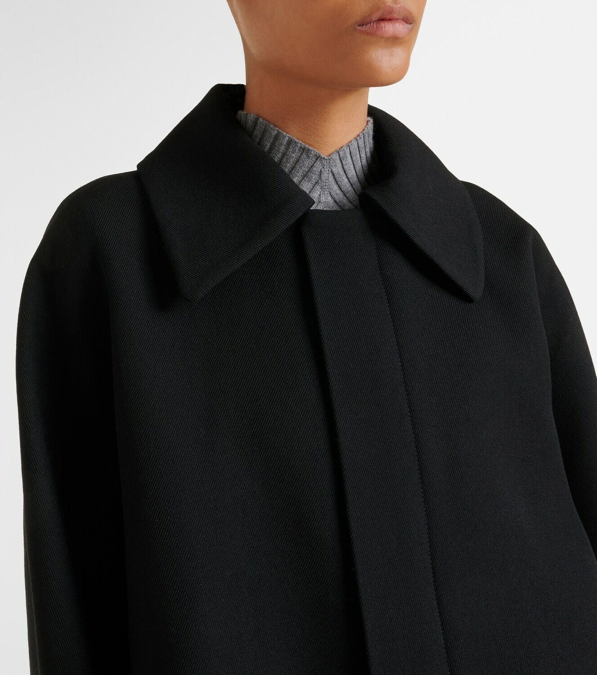 Victoria Beckham Arden virgin wool gabardine blouson jacket
