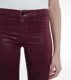 J Brand - Selena coated bootcut cropped jeans