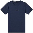 Calvin Klein Men's Micro Branding Essential T-Shirt in Black Iris
