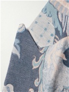 Favourbrook - Chifu Newport Printed Linen Blazer - Blue