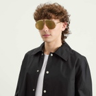 Loewe Eyewear Signature Pilot Sunglasses in Gold 