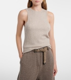 Lisa Yang Iora cable-knit cashmere tank top