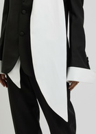 Bettter Truman Scarf-effect Wool-blend Blazer Black