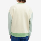 Cafe Kitsune Men's Café Kitsune Colorblock Relax Sweater in Chai Colorblock