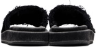Diesel Black Sa-Slide D Oval Sandals