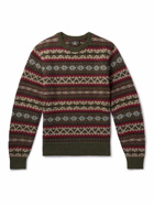 RRL - Fair Isle Wool and Alpaca-Blend Sweater - Brown