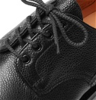 George Cleverley - Archie II Textured-Leather Derby Shoes - Black