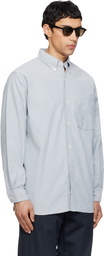 nanamica Gray Button Down Wind Shirt