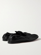 DOLCE & GABBANA - Ariosto Logo-Detailed Leather Loafers - Black