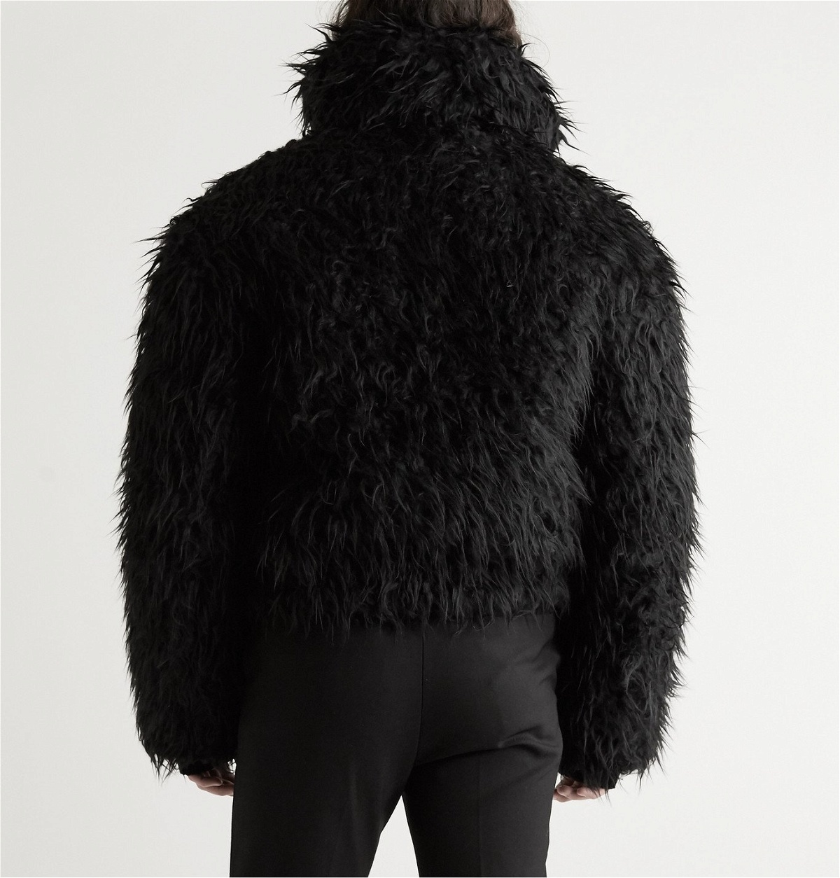 Faux Fur Jacket in Black  Balenciaga  Mytheresa