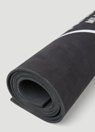 Logo Print Yoga Mat in Black