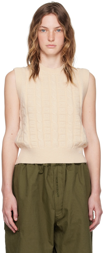 Photo: Acne Studios Beige Cable Vest