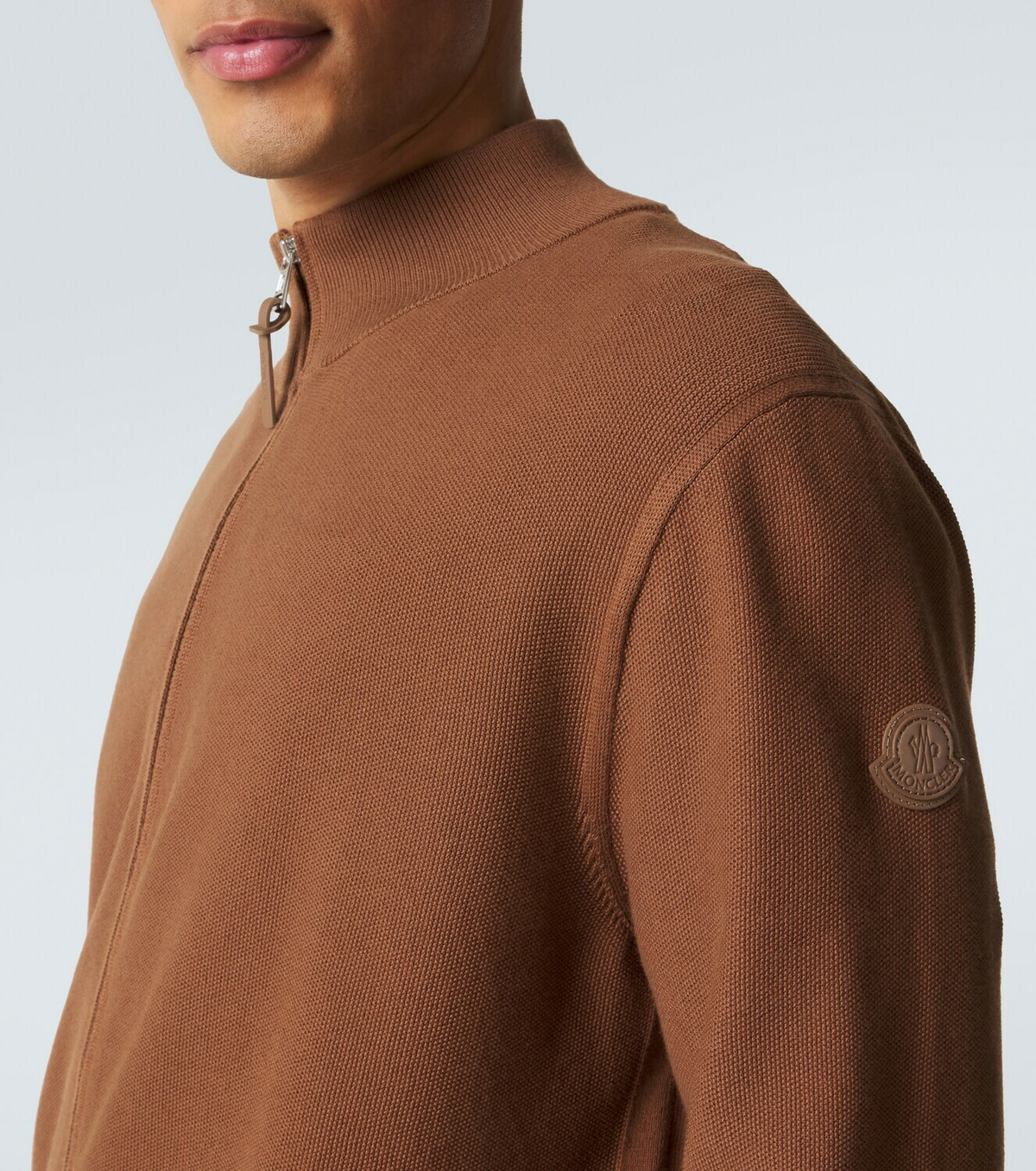 Moncler Cotton zip-up sweater