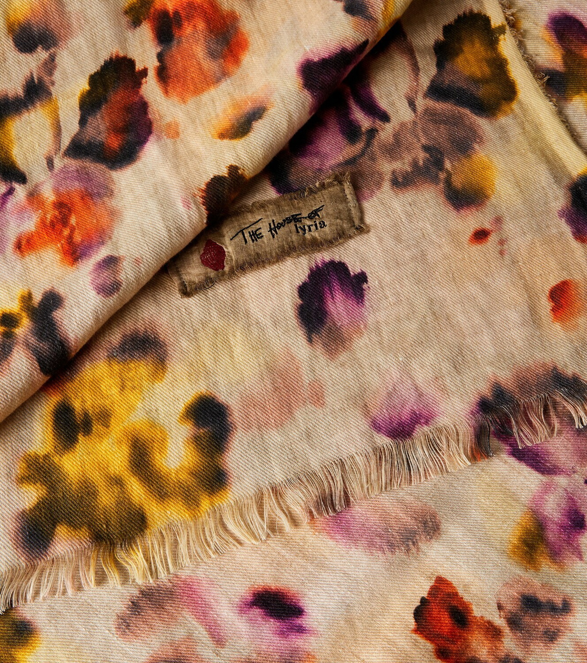 The House of Lyria Firmamento printed linen blanket