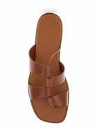 Hereu lina Brown Thongs Sandals In Leather Woman