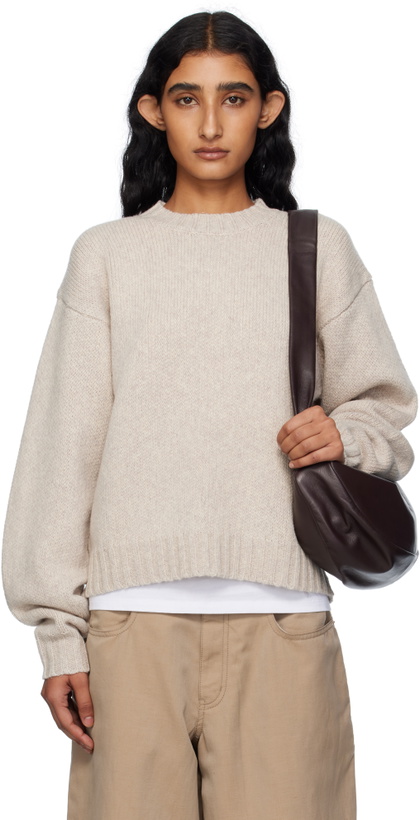 Photo: 6397 Beige High Neck Sweater