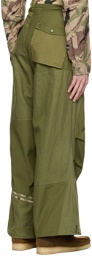 Maharishi Green Patchwork Trousers