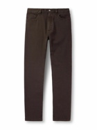 Zegna - Roccia Stretch Linen and Cotton-Blend Trousers - Brown