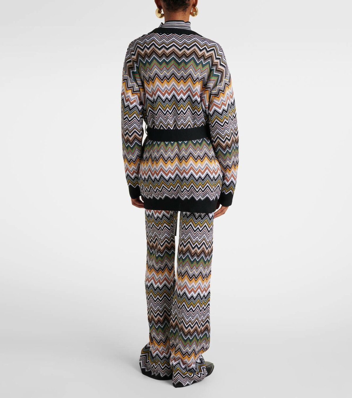 Missoni Zigzag belted cardigan