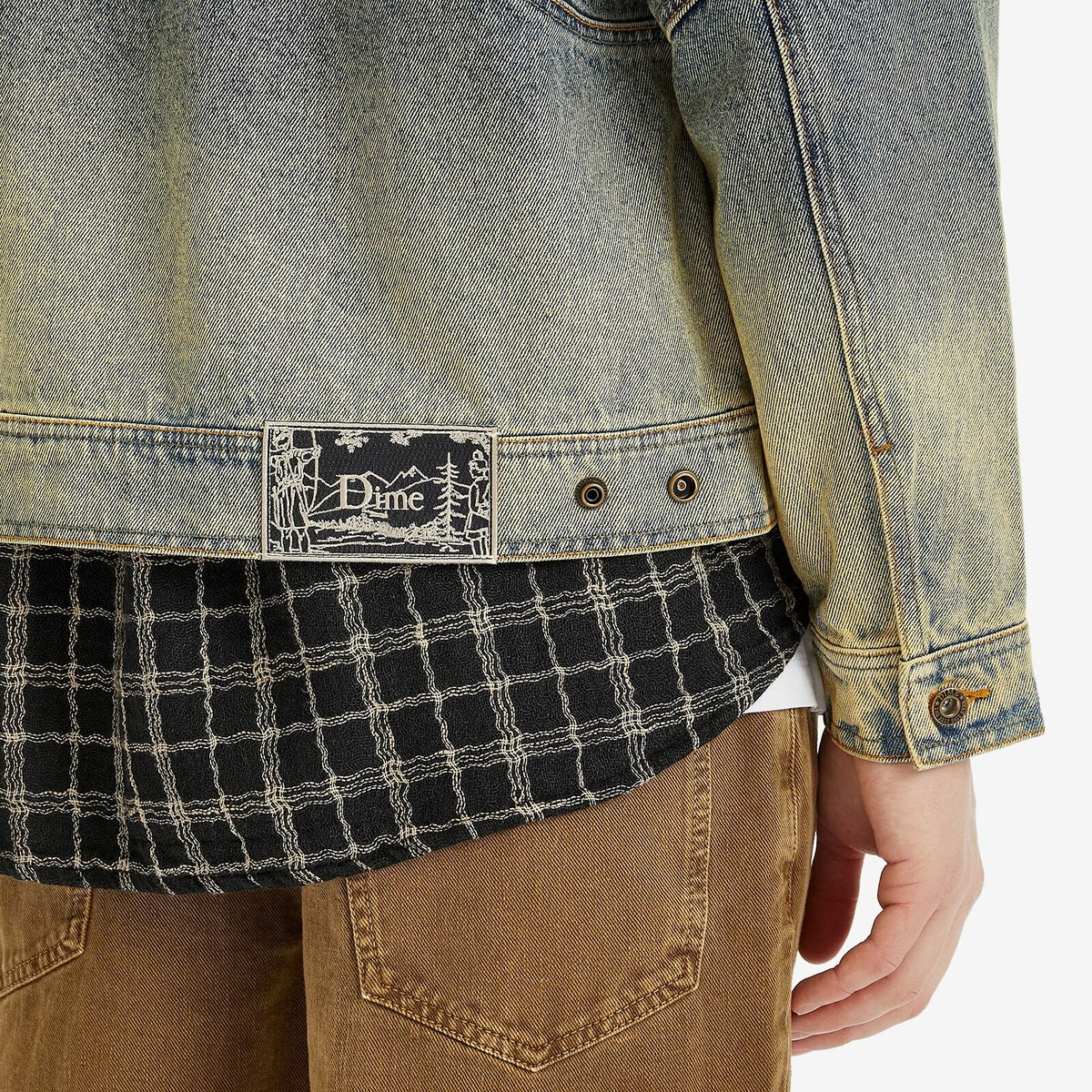 Dime Men's Denim Jacket in Dipped Sandblasted Indigo