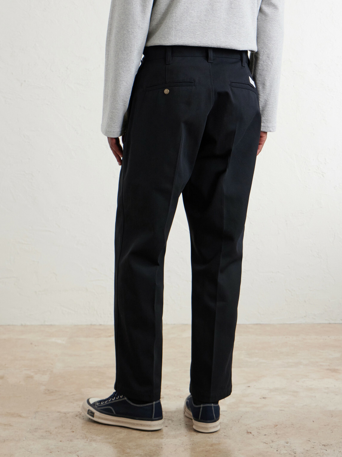 Neighborhood - Wide-Leg Twill Trousers - Black