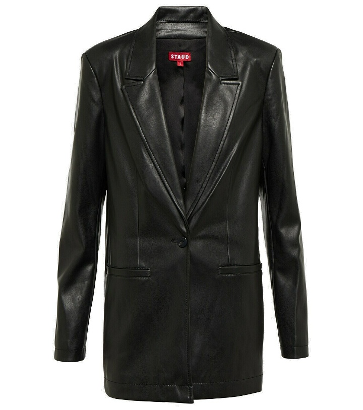 Photo: Staud - Madden faux leather blazer