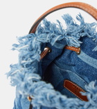 Pucci Small leather-trimmed denim bucket bag