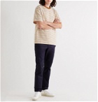 NN07 - Jorah Striped Stretch-Cotton and Modal-Blend Jersey T-Shirt - White