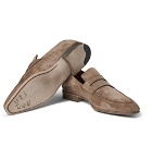 Berluti - Andy Suede Loafers - Men - Taupe