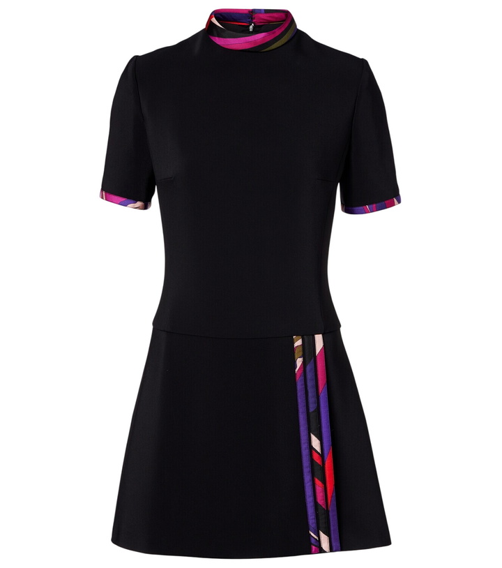 Photo: Pucci Printed silk-trimmed cady minidress