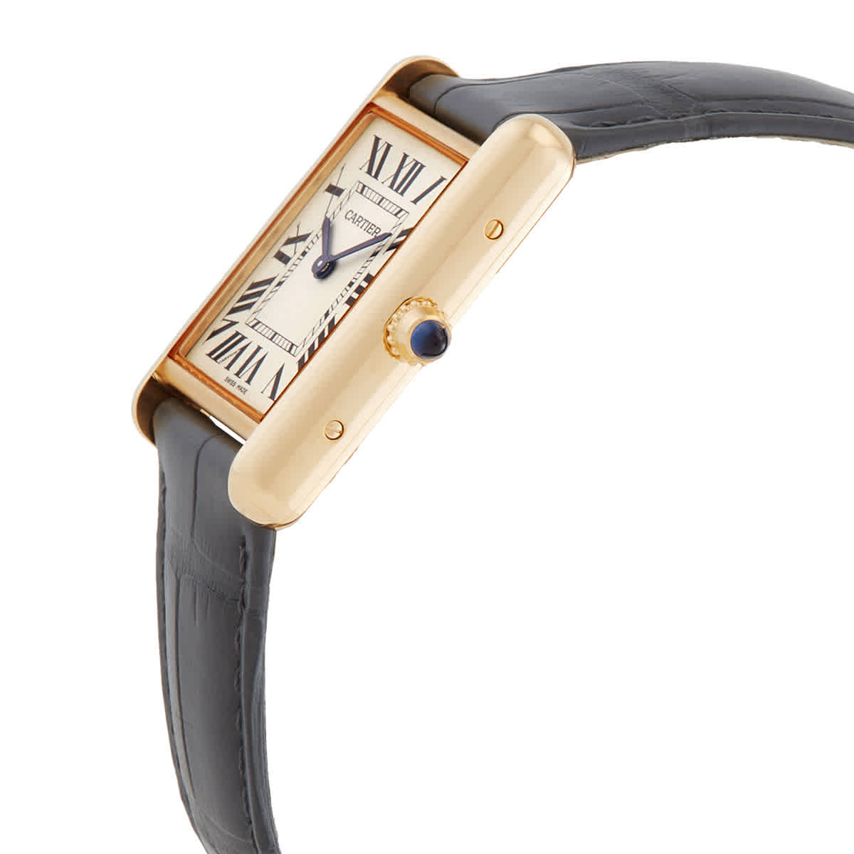 Cartier Tank Quartz Silver Dial Mens Watch WGTA0067