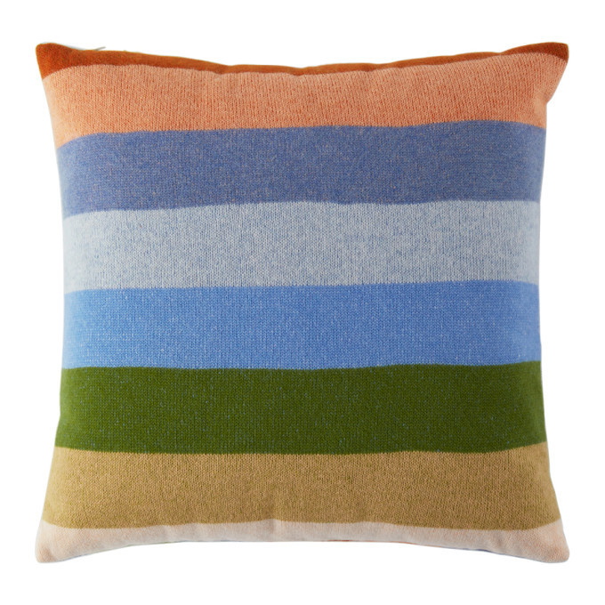 Photo: The Elder Statesman Multicolor Stripe Pillow