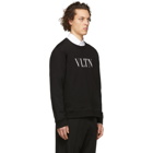 Valentino Black VLTN Logo Sweatshirt