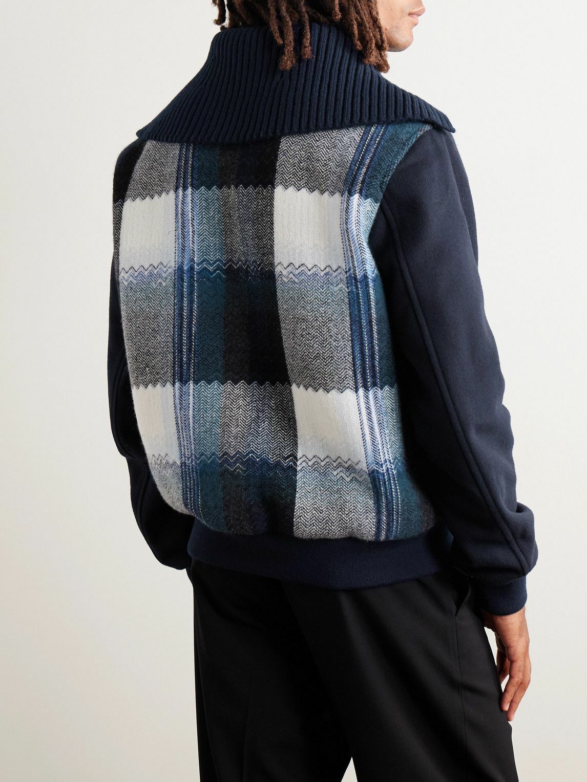 Missoni - Checked Wool Bomber Jacket - Black