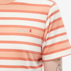 Barbour Men's Crundale Stripe T-Shirt in Faded Orange