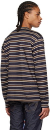 Junya Watanabe Navy & Brown Comme des Garçons Edition Long-Sleeve T-Shirt