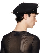 Charles Jeffrey LOVERBOY Black Spikey Beret