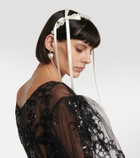 Simone Rocha Bow-detail faux pearl headband