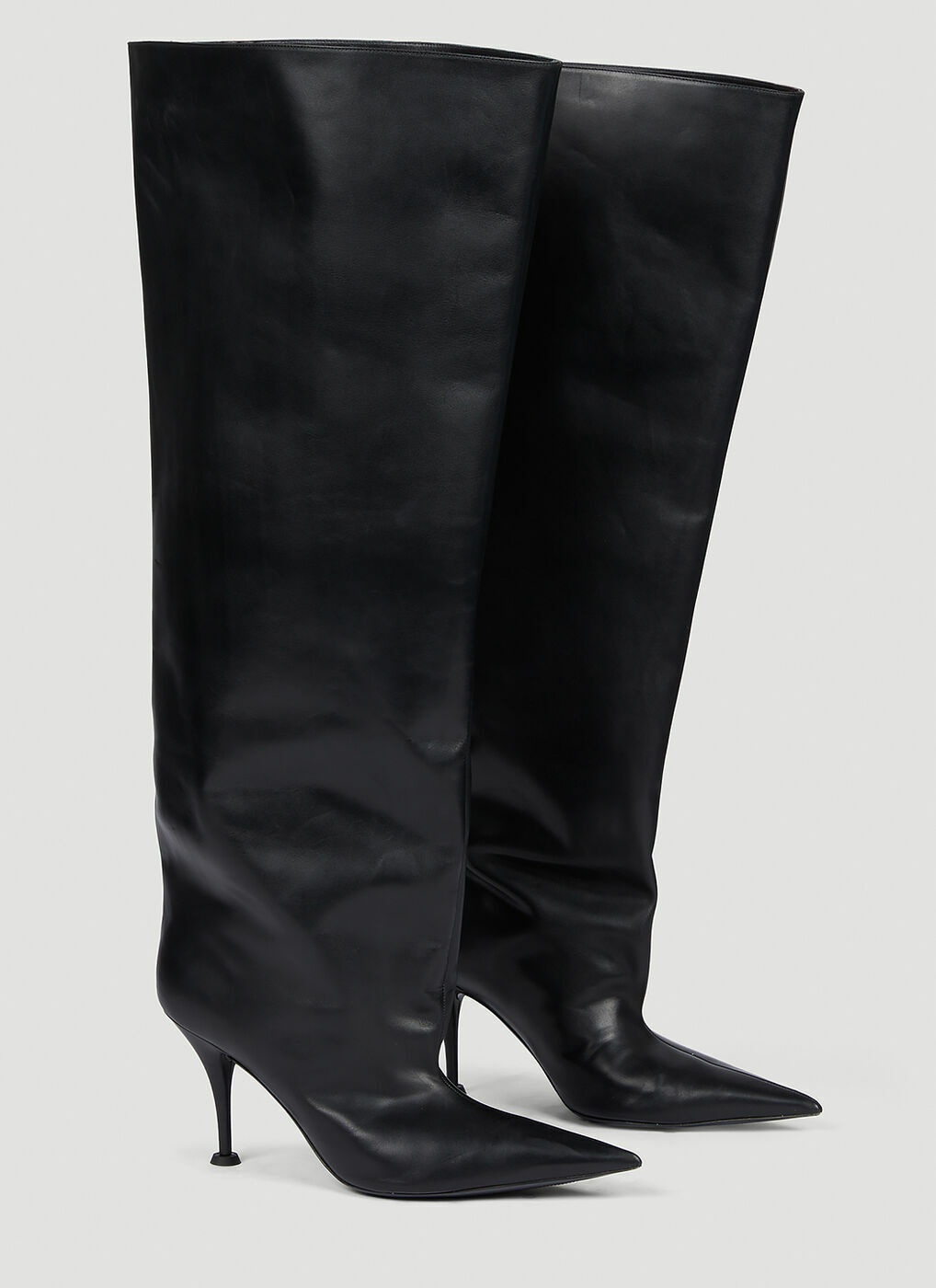 Falkon Heeled Boots in Black Balenciaga